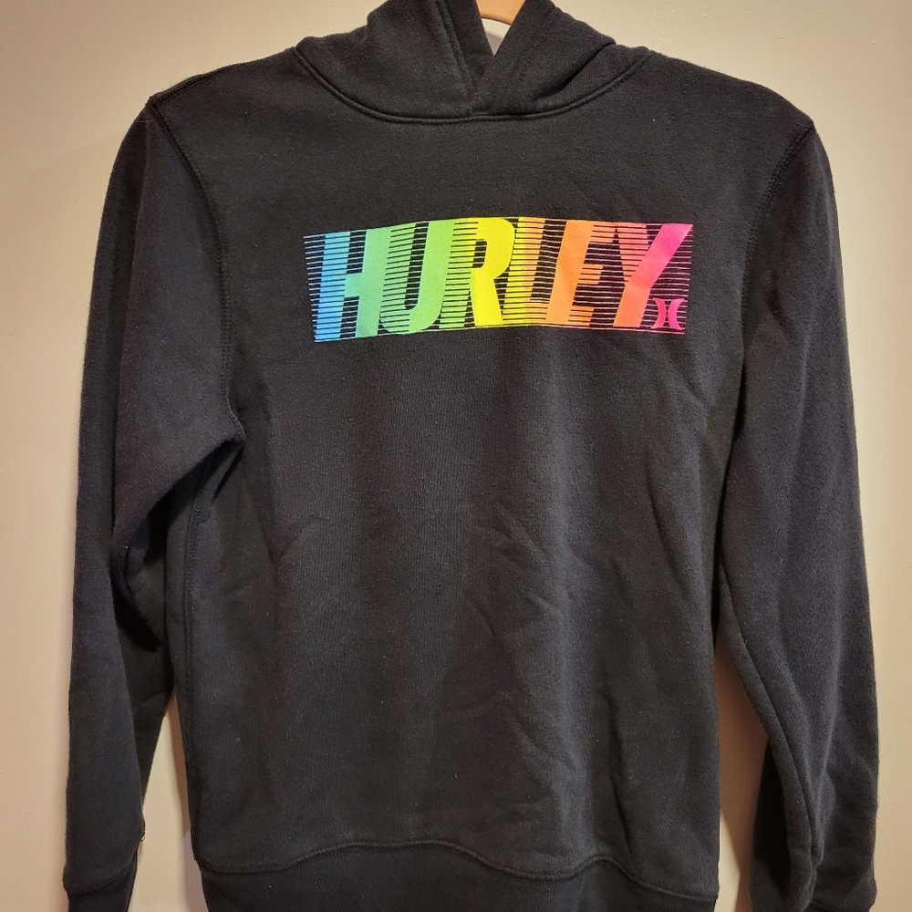 Hurley size 10/12 black hoodie